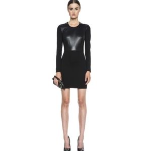 Helmut Lang Leather Panel Dress